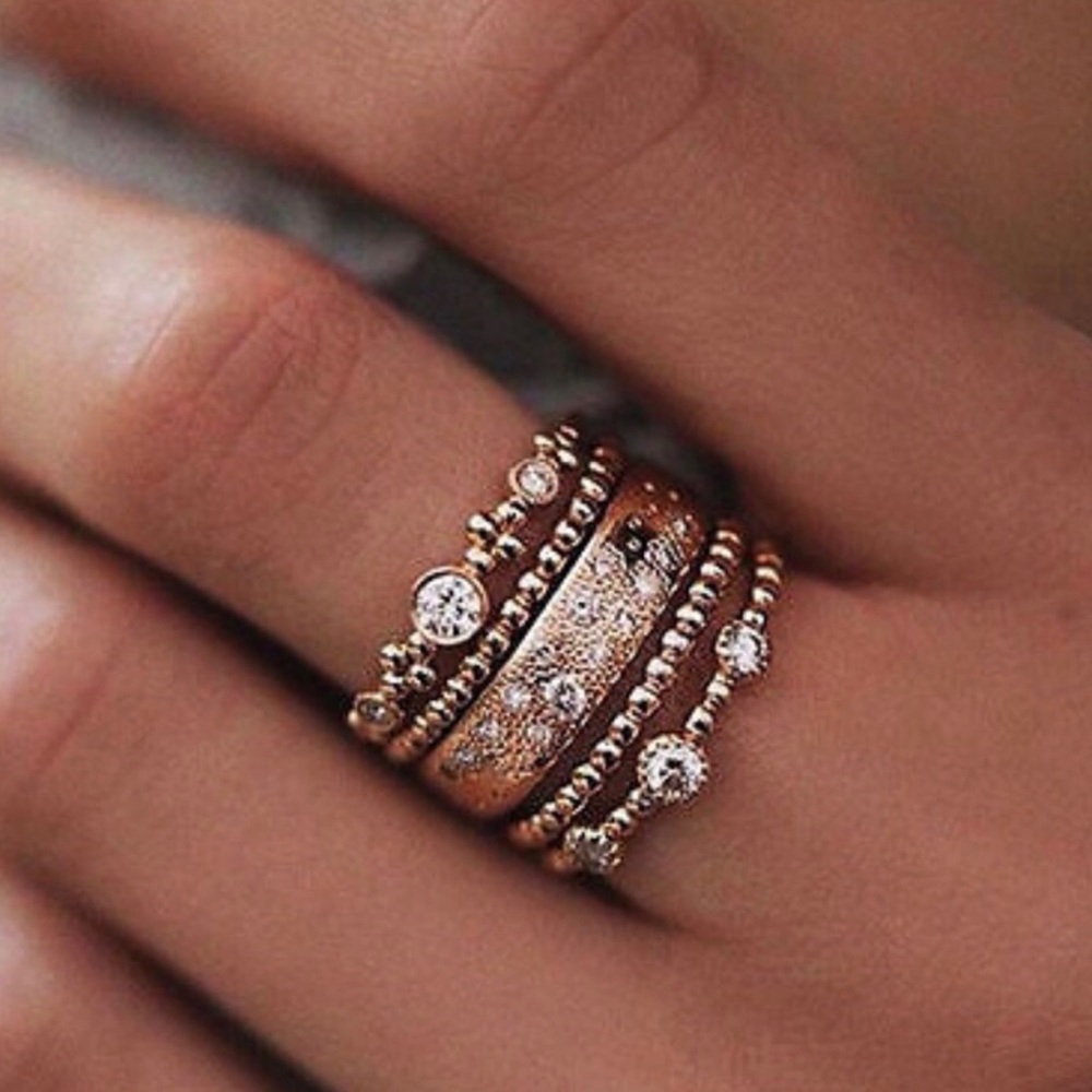 Boho Tier Stacking Rings